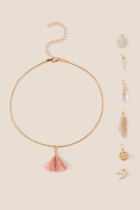 Francesca's Sparrow Create Your Own Choker - Blush