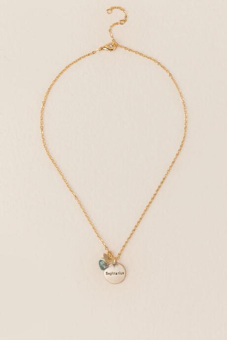 Francesca's Sagittarius Zodiac Charm Necklace - Gold