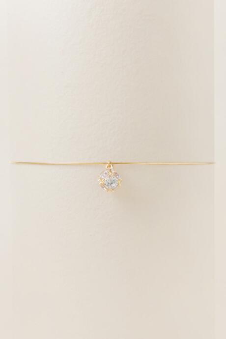 Francesca's Malia Cubic Zirconia Thin Collar - Gold