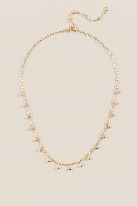 Francesca's Lynn Gold Crystal Station Necklace - Gold
