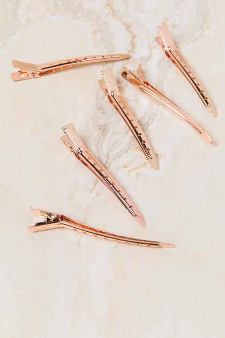 Francescas Carina Styling Clip Set - Rose/gold