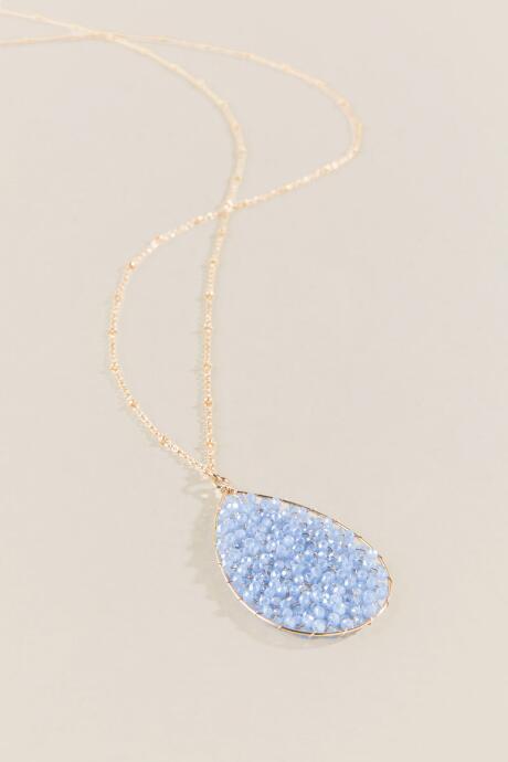 Francesca Inchess Paityn Periwinkle Teardrop Pendant - Periwinkle