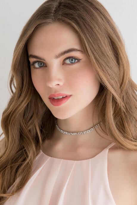 Francesca's Victoria Crystal Choker - Silver