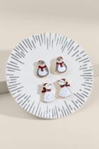 Francesca's Polar Bear And Penguin Stud Earring Set - Multi