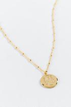 Francesca's Dira Monogram Coin Pendant Necklace - Gold