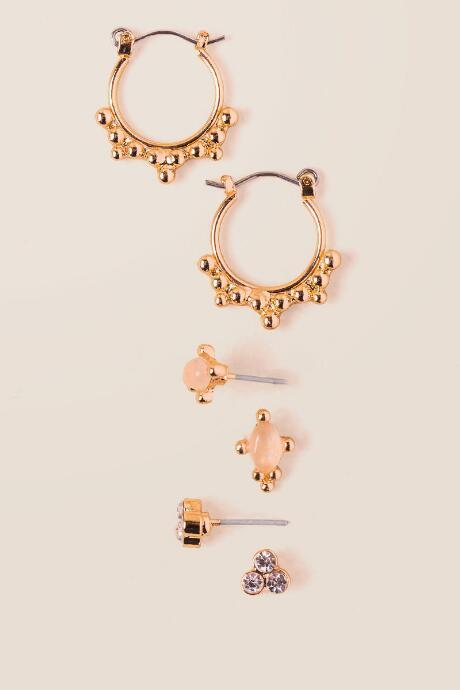 Francesca's Karrueche Stud Earring Set - Multi