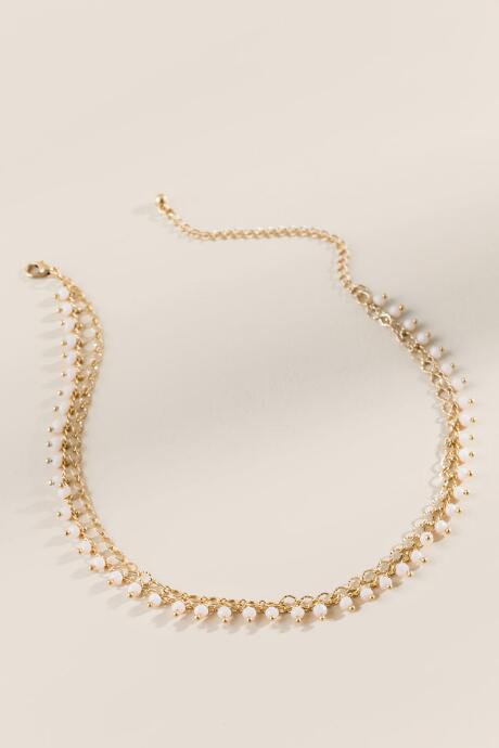 Francesca's Brit Choker Necklace - Ivory