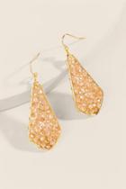 Francesca's Kendall Beaded Drop Earrings In Taupe - Taupe