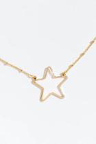 Francesca's Julia Star Pendant Necklace - Gold