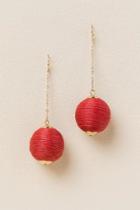 Francesca's Diana Bauble Ball Drop Earring In Red - Red