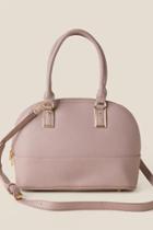 Francesca's Ava Pebbled Satchel - Mauve