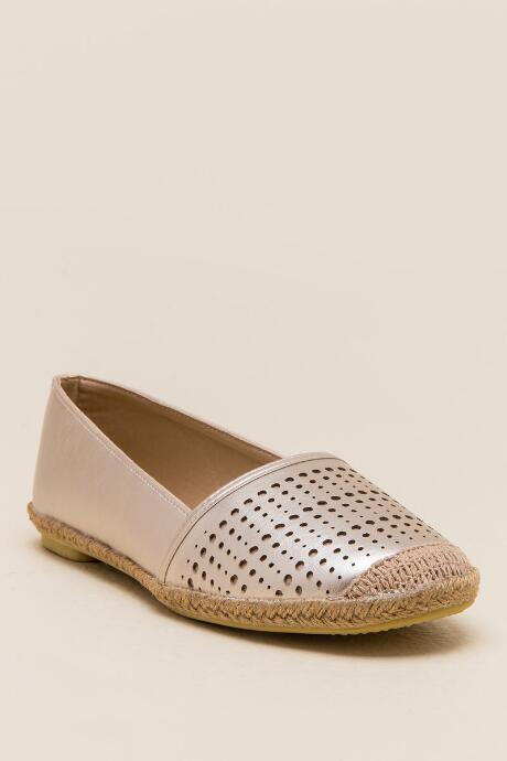 Wanted Roundel Metallic Espadrille - Bronze