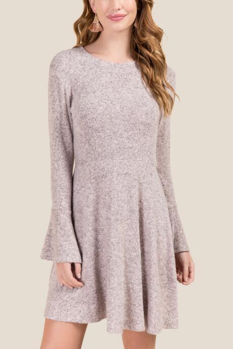 Alya Jordana Tie Back Knit Dress - Blush