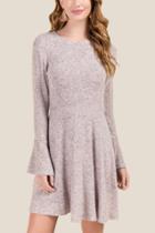 Alya Jordana Tie Back Knit Dress - Blush