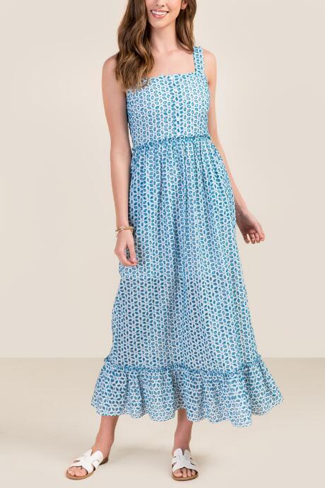 Francesca's Darla Eyelet Maxi Dress - White