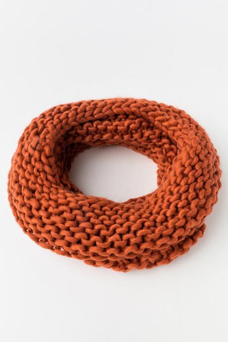 Francesca's Sara Knit Loop Scarf - Burgundy