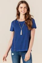 Alya Ashe Solid Top - Indigo