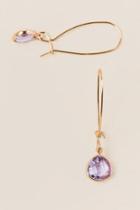 Francesca's Nicole Stone Teardrop Earring In Lavender - Lavender