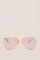 Francesca's Gweneth Tinted Aviator Sunglasses - Purple
