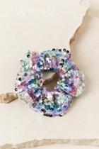 Francescas Dara Rainbow Sequin Scrunchie - Multi