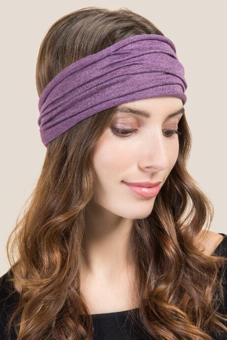 Francesca's Boho Bandeau In Washed Eggplant - Purple