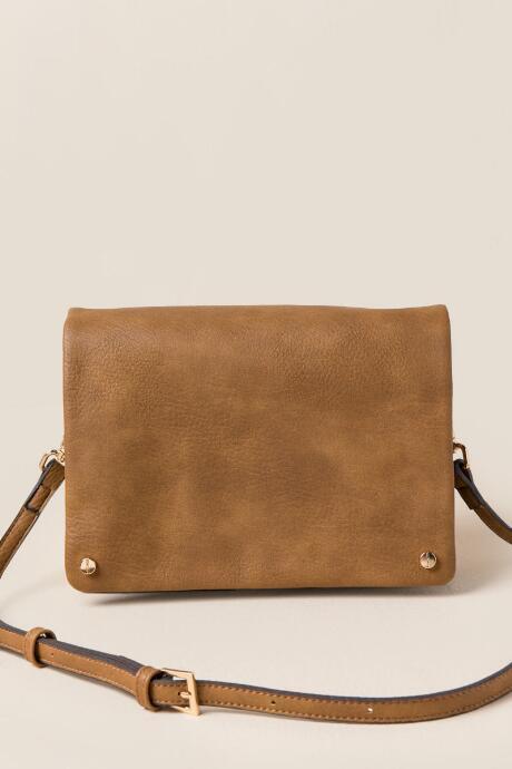 Francesca's Easton Classic Crossbody - Cognac