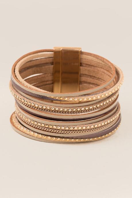 Francesca Inchess Marley Wrap Bracelet - Crisp Champagne