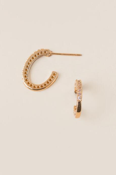 Francesca's Henley Huggie Hoop Earring In Rose Gold - Gold