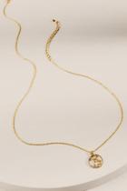 Francesca's Aquarius Constellation Circle Pendant Necklace - Gold