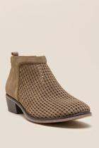 Restricted Nevada Perforated Ankle Boot - Tan