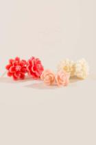 Francesca's Val Flower Stud Set - Pink
