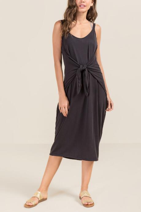 Francesca Inchess Naomi Midi Swim Cover-up - Black