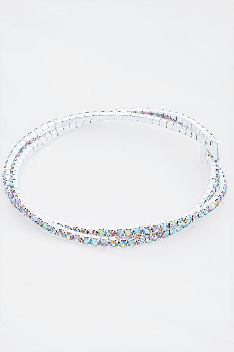 Francesca's Holly Twisted Cupchain Cuff - Iridescent
