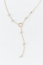 Francesca's Isabella Open Circle Y Necklace - Gold