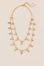 Francesca Inchess Hailey Hammered Oval Layered Link Necklace - Gold