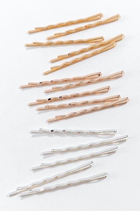 Francesca's Maxine Mixed Plating Bobby Pins - Mixed Plating