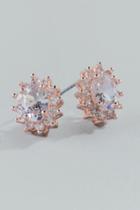 Francesca's Leah Cubic Zirconia Stud Earrings - Crystal