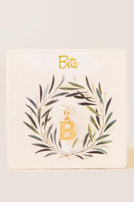 Francesca's Beta Greek Letter Charm - Gold