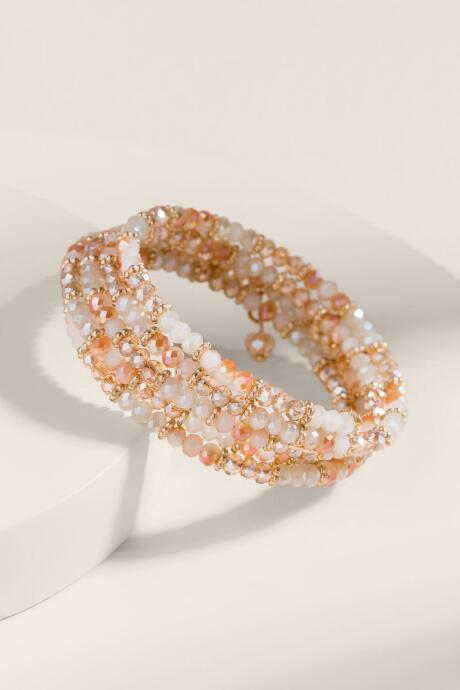 Francesca's Carmen Beaded Coil Bracelet - Multi