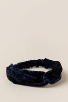 Francesca's Mia Velvet Burnout Softwrap - Navy