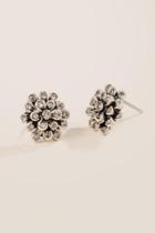 Francesca's Elynn Crystal Flower Earrings - Crystal