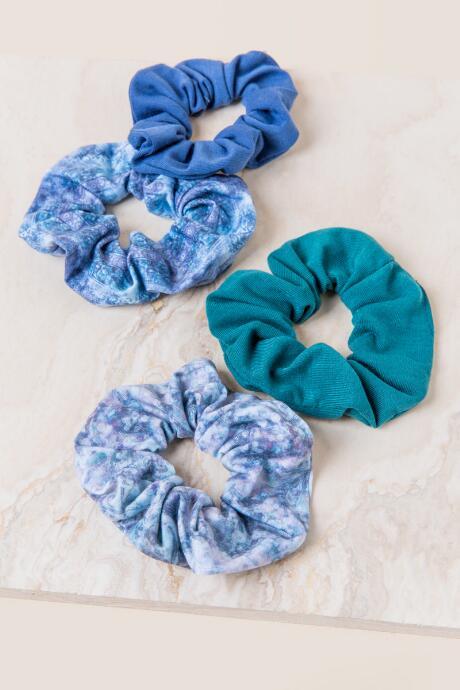 Francesca's Lillia Scrunchie Set - Blue