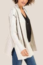 Francesca's Frida Whip Stitch Cardigan - Ivory