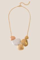 Francesca's Kamryn Mixed Metal Statement Necklace - Mixed Plating