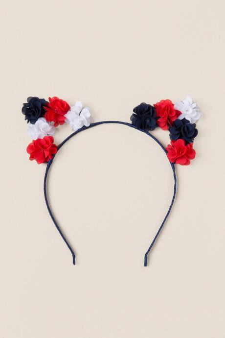 Francesca's Americana Cat Ear Headband - Red