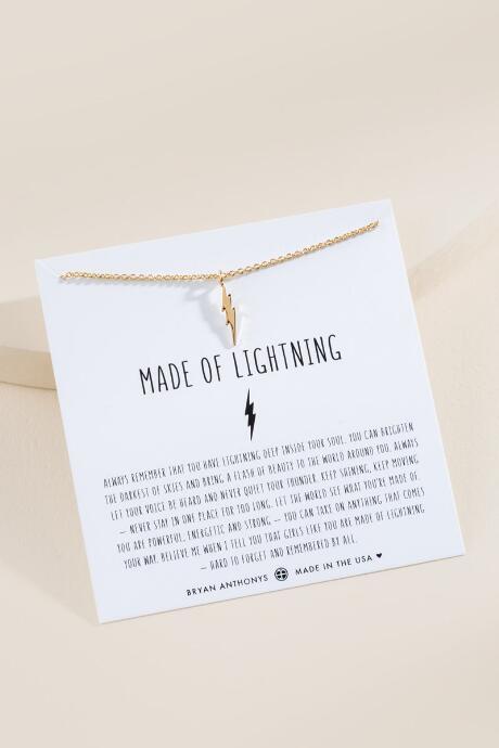 Francesca's Bryan Anthonys Made Of Lightning Necklace - Gold