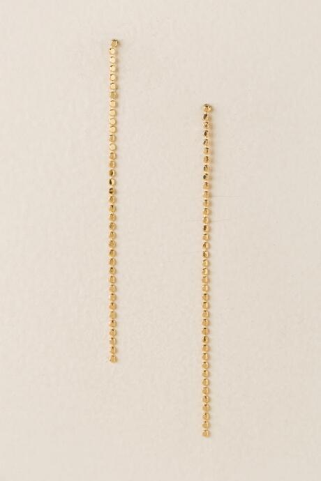 Francesca's Bess Chain Linear Drop Earring - Gold
