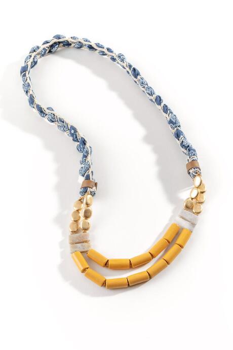 Francesca Inchess Laney Braided Bead Necklace - Natural