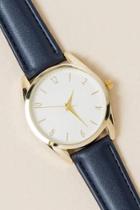 Francesca's Greenwich Geometric Swirl Watch - Navy