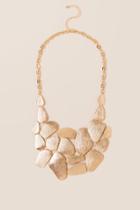 Francesca's Hera Metal Statement Necklace - Gold